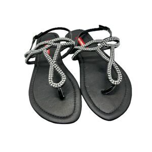 Unionbay Rhinestone Thong Sandals